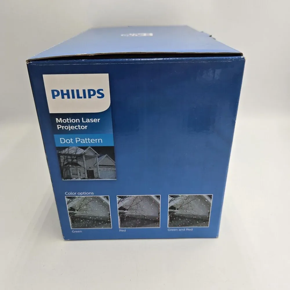 Philips Motion Laser Projector Dot Pattern Indoor Outdoor 4,000 Sq. Ft. Coverage